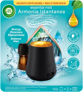 Kit diffusore di fragranze brezza oceanica rigenerante, 1 pz