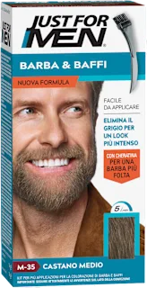 Kit per la colorazione di barba e baffi M-35 CASTANO MEDIO, 1 pz
