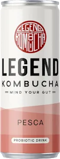 Kombucha bevanda probiotica alla pesca, 250 ml