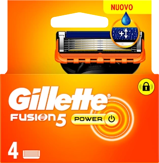 Lame di ricambio per rasoio Fusion5 Power, 4 pz