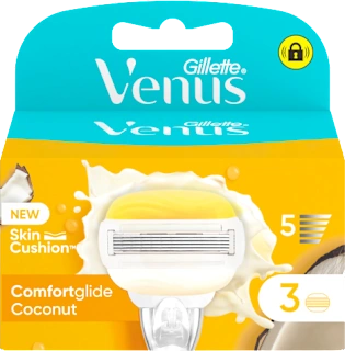 Lamette di ricambio per rasoio donna Venus Coconut, 3 pz
