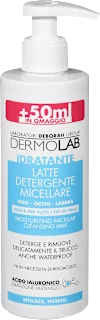Latte detergente micellare idratante viso-occhi-labbra, 250 ml
