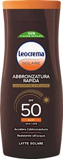 Latte solare abbronzatura rapida SPF50, 200 ml
