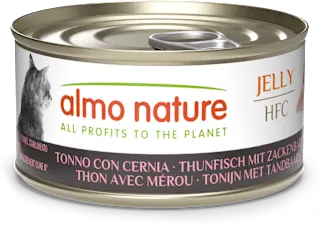 Lattina per gatti HFC con tonno e cernia, 70 g