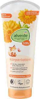 Lozione corpo per neonati con calendula biologica, 200 ml