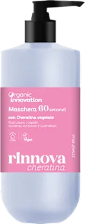 Maschera capelli 60 secondi con cheratina vegetale, 225 ml