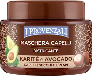 Maschera capelli erboristica districante con karité e avocado, 200 ml