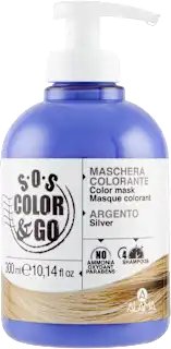 Maschera colorata SOS Color&Go argento, 300 ml