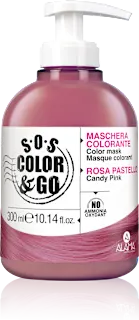 Maschera colorata SOS Color&Go rosa, 300 ml
