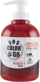 Maschera colorata SOS Color&Go rosso, 300 ml