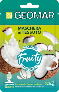 Maschera in tessuto idratante e rinfrescante Fruity, 1 pz