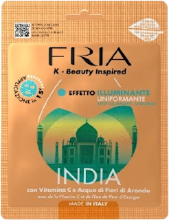 Maschera in tessuto illuminante India, 1 pz