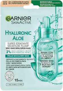 Maschera in tessuto SKINACTIVE Hyaluronic Aloe con siero idratante e rivitalizzante, 1 pz