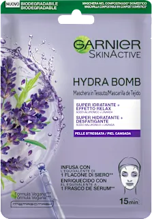 Maschera in tessuto SKINACTIVE HYDRA BOMB super idratante defaticante, 1 pz