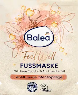 Maschera piedi Feel Well con litsea cubeba e olio di nocciolo di albicocca, 15 ml