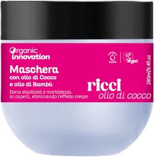 Maschera ricci con olio di cocco e bambù, 280 ml