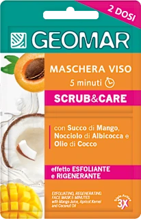 Maschera viso 5 minuti esfoliante illuminante, 15 ml