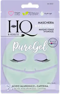 Maschera viso in hydrogel PureGel con Acido Ialuronico e Caffeina, 1 pz