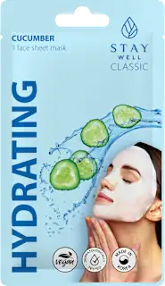 Maschera viso in tessuto idratante al cetriolo, 1 pz