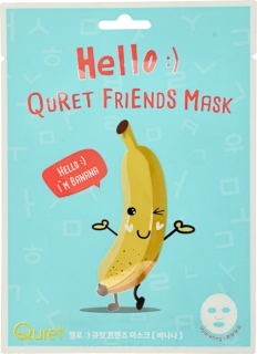 Maschera viso in tessuto idratante alla banana, 1 pz