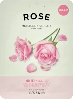 Maschera viso in tessuto idratante Rose, 20 g