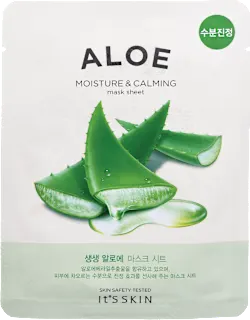Maschera viso in tessuto lenitiva Aloe, 20 g