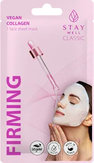 Maschera viso in tessuto rassodante al Collagene, 1 pz