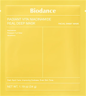 Maschera viso radiant vita, 4 pz