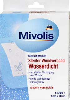 Medicazione sterile impermeabile per ferite, 5 pz