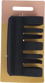 Mollettone per capelli nero opaco, 1 pz