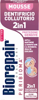 Mousse Dentifricio Collutorio 2in1 Protezione Gengive, 75 ml