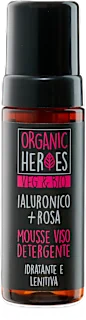 Mousse detergente ialuronico e rosa, 150 ml