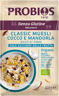 Muesli senza glutine cocco e mandorla, 300 g