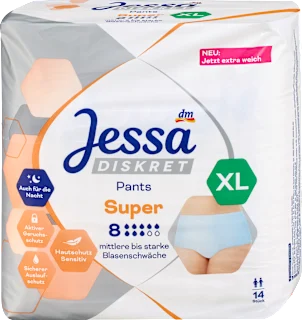 Mutande assorbenti misura XL Super, 14 pz