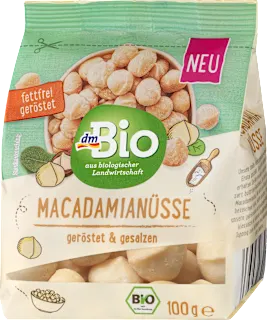 Noci di macadamia Bio tostate e salate, 100 g