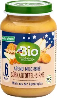 Omogeneizzato della sera con latte, pera e patate, 190 g
