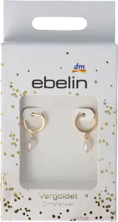 Orecchini dorati con perle pendenti, 2 pz