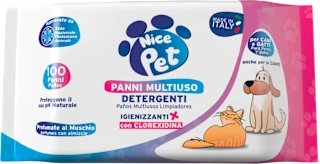 Panni multiuso detergenti per animali, 100 pz