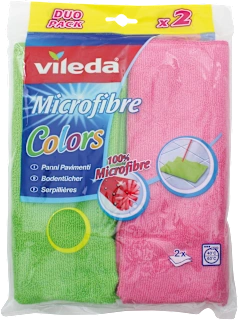 Panni pavimento in microfibra colors, 2 pz
