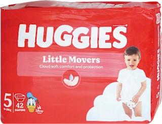 Pannolini Little Movers taglia 5 (11-25 kg), 42 pz