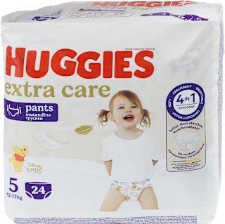 Pannolini mutandina Extra Care taglia 5 (12-17 kg), 24 pz