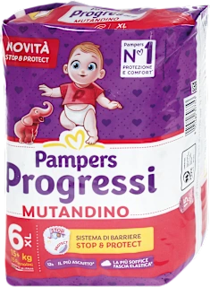 Pannolini Progressi Mutandino taglia 6 XL (15+ kg), 15 pz