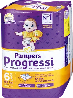 Pannolini Progressi taglia 6 XL (16+ kg), 17 pz