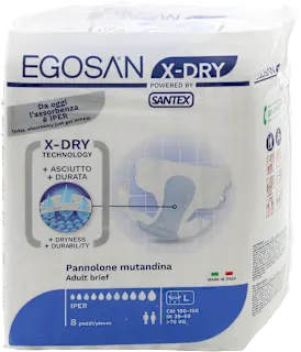 Pannolone mutadina iper taglia L, 8 pz