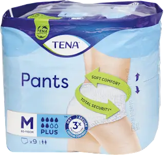 Pants plus per incontinenza taglia M, 9 pz