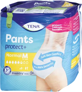 Pants protect+ Normal unisex per incontinenza taglia M, 8 pz