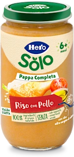 Pappa completa riso con pollo, 235 g