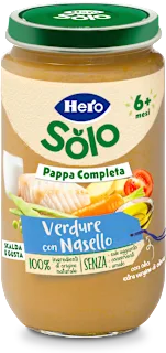 Pappa completa verdure con nasello, 235 g