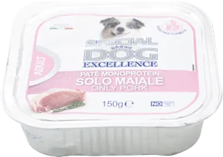 Patè monoproteico per cani con maiale, 150 g