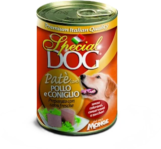 Patè per cani con pollo e coniglio, 400 g